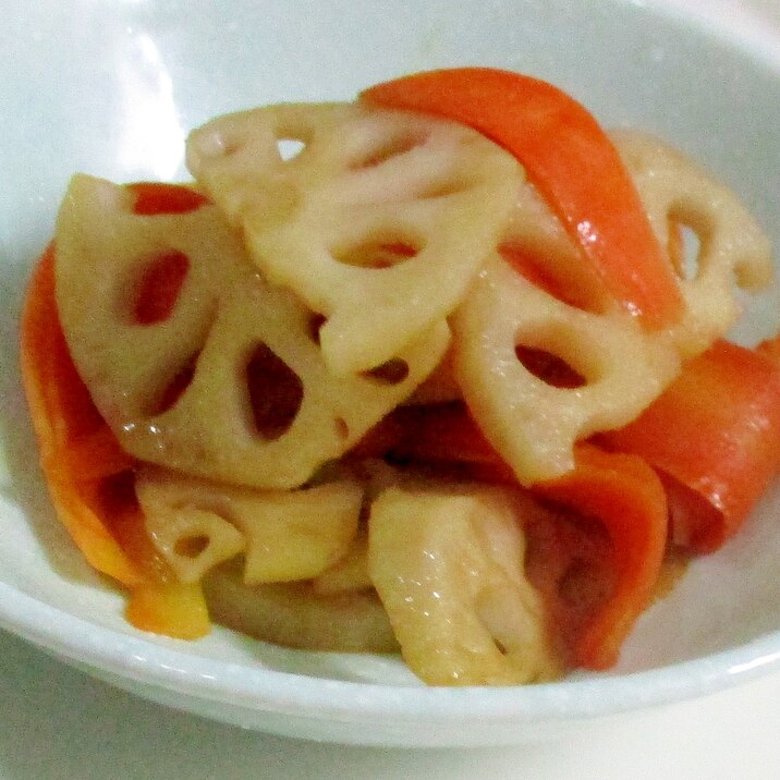 れんこんとにんじんの炒め物